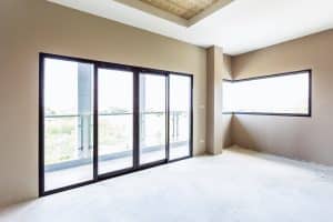 fenêtre alu dans un appartement