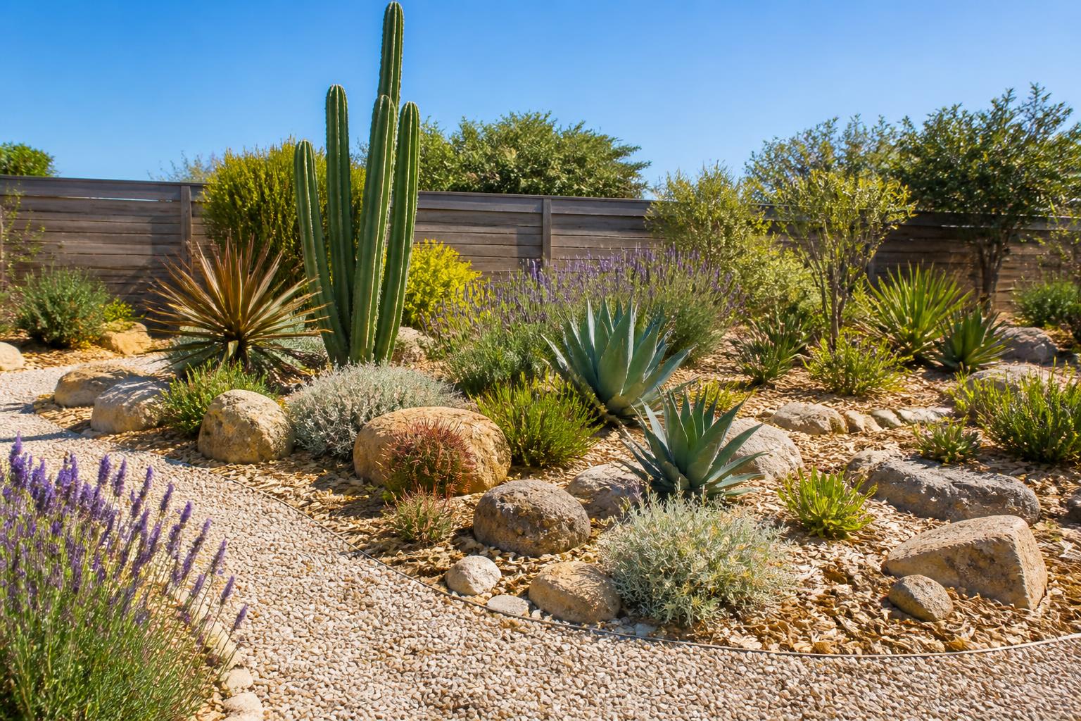 découvrez nos conseils pratiques pour aménager un jardin sec sans arrosage, en utilisant des plantes résistantes et des techniques d'aménagement durable pour un extérieur esthétique et économe en eau.