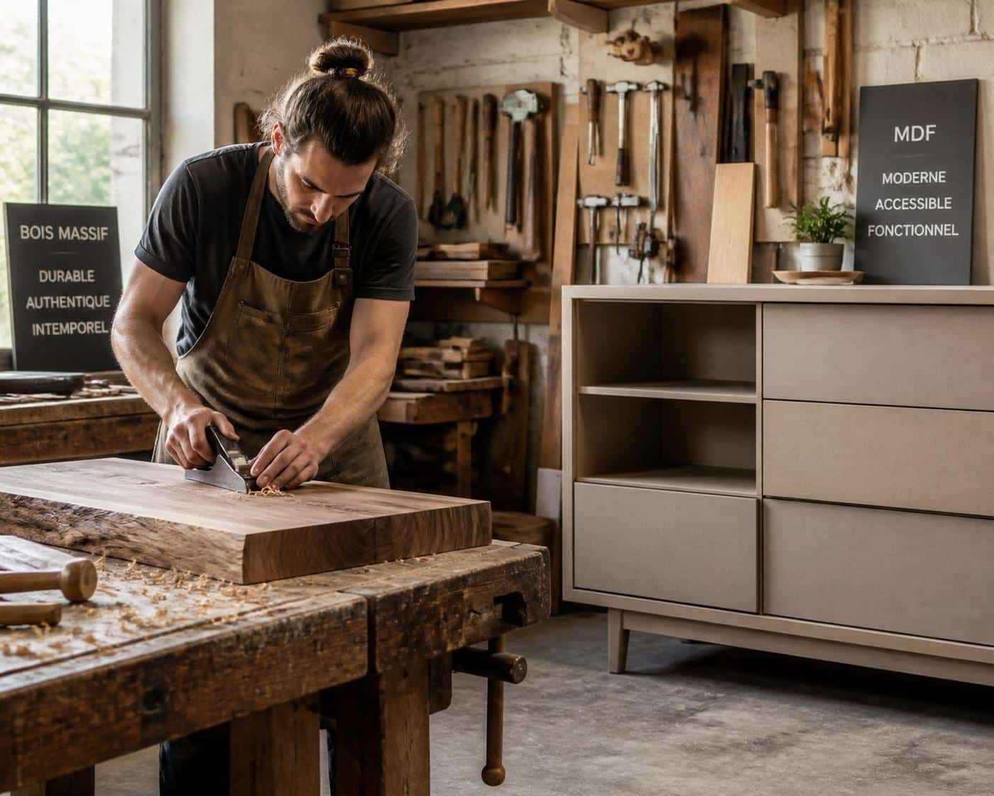 découvrez comment choisir entre bois massif et mdf pour vos meubles en fonction de la durabilité, du budget et du style afin de faire le meilleur choix pour votre intérieur.