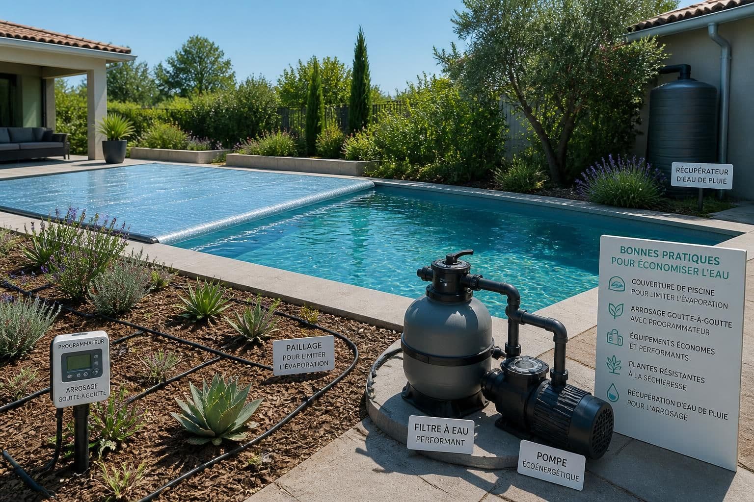 découvrez des astuces efficaces pour réduire la consommation d’eau de votre piscine et économiser tout en préservant l’environnement.